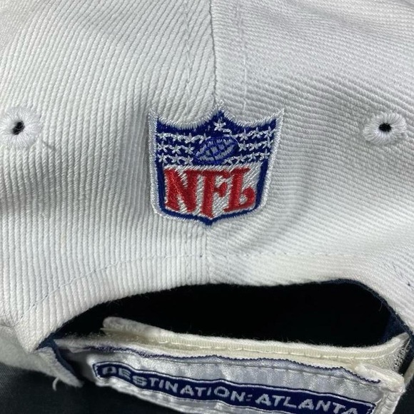 ☀️ Vintage St. Louis Rams NFC Champions 1999-2000 Dad Hat OSFA White 90 Y2K STL - Picture 5 of 6